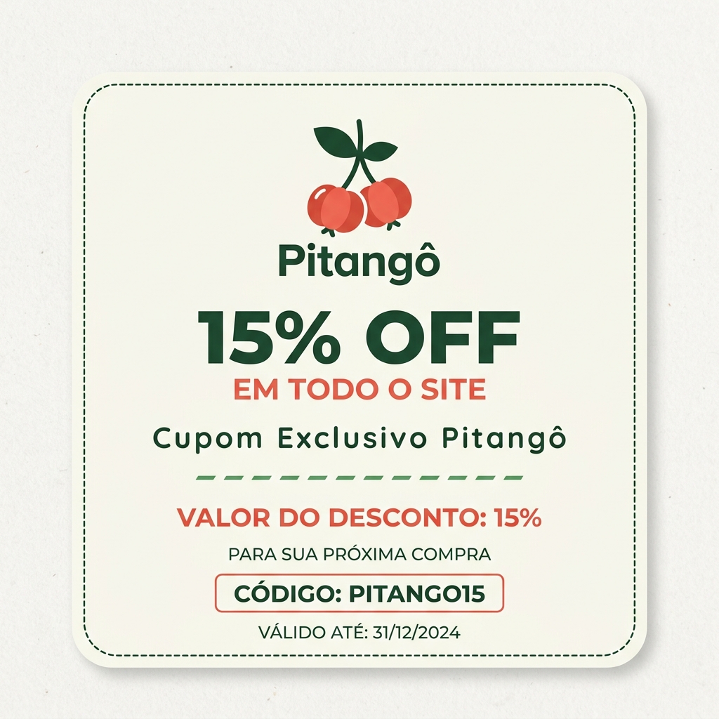 Cupom de desconto exclusivo Pitangô