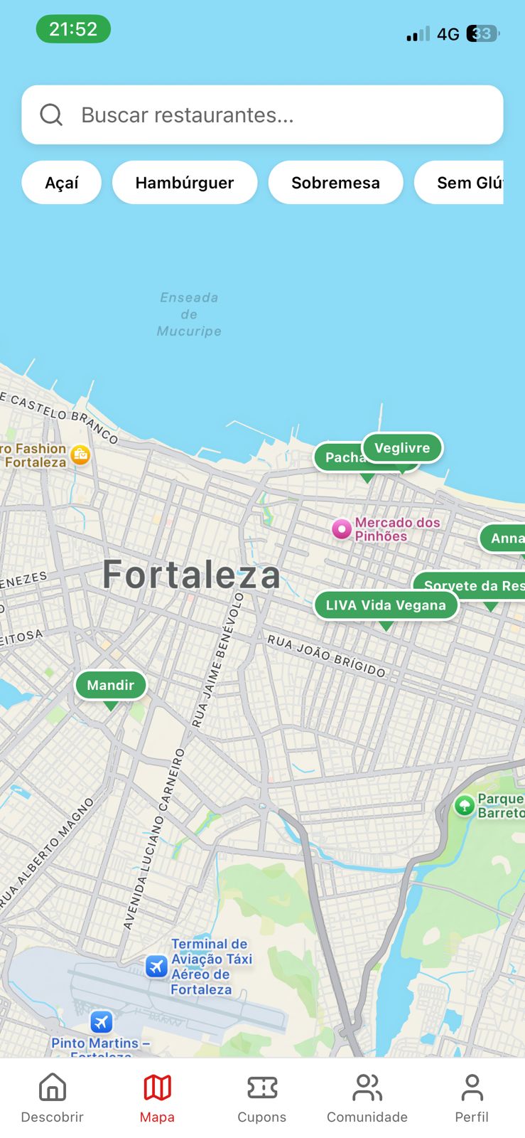 Mapa interativo do Pitangô